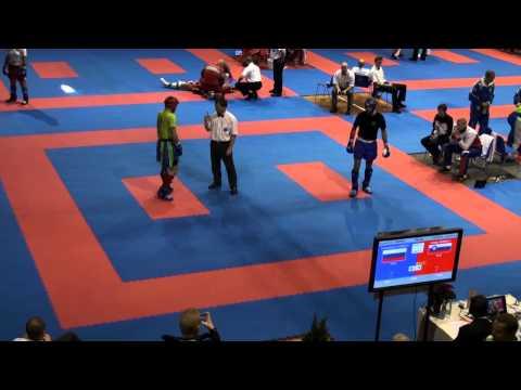 WAKO Kickboxing - EC 2014 - KL -69kg - Rudolf(SLO) - Yurikov(RUS)