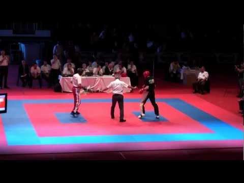 WAKO Kickboxing - EC 2012 - LC -69kg FINALS - Stephenson(IRL) Vs. Kozgov(RUS)