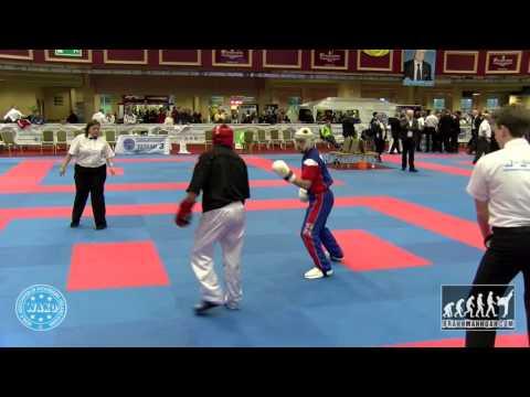 Fouad Habbani FRA V Darryl Merryweather GBR WAKO World Championships 2015