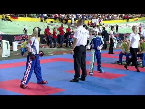 Petra Gregoric SLO V Sara Pesut CRO WAKO European Championships 2015