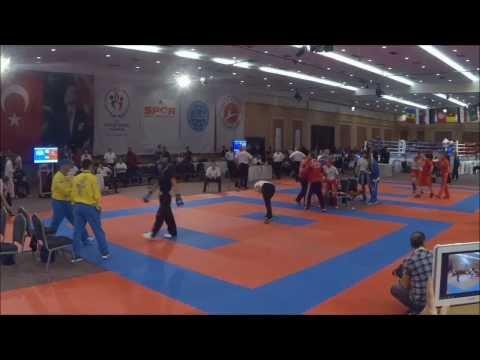 Ayse Ates Vs Kateryna Solovei WAKO Senior World Kickboxing Championships 2013 Antalya / Turkey