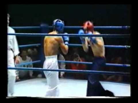 Kickboxen Finalkampf WM 1985 Michael Kuhr Vs. Gerry Kid (Irland) Kickboxing Fight