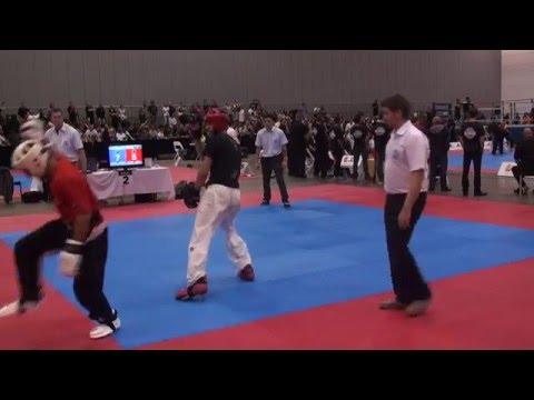 Brandon Lee V Trent Hayden   Point Sparring Final Rnd 1   Arnold Classic 2016   WAKO Australia