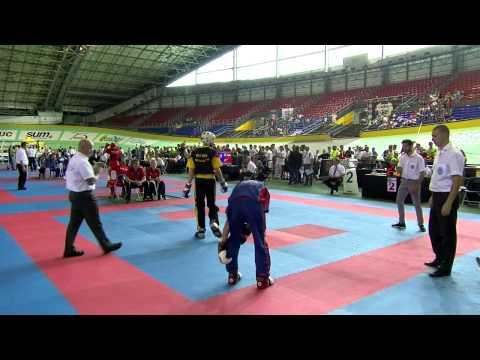 Kiandro Lebon BEL V Elijah Everill GBR WAKO European Championships 2015