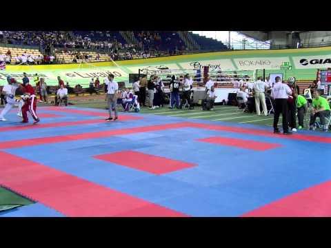 Nicole Carassiti ITA V Karyna Nikitina IRL Junior WAKO European Championships 2015