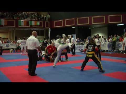 Sophie Larkin V Maria Notario Ladoire WAKO Junior And Cadet World Championships 2016