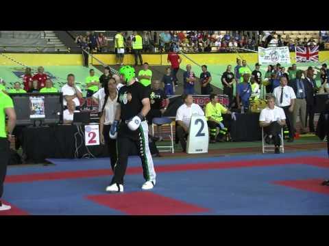 Christian Muller GER V Dalton O'Shaughnessy IRL WAKO European Championships 2015